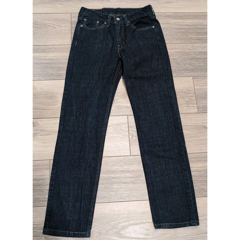 LEVI'S 514 JEANS MEN'S SIZE 29X32 Regular Fit 5 Pocket Blue Dark Wash EUC
